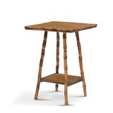 English Square Rattan Table