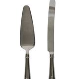 Berry & Thread Cake Knife And Server Set Polished