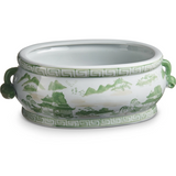 Green and White Planter