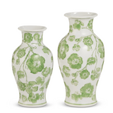 Green Cherry Blossom Bud Vase