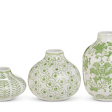 Small Green Bud Vases