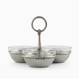 Pewter Condiment Trio