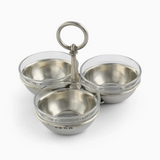 Pewter Condiment Trio