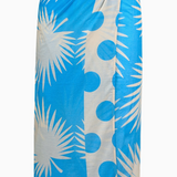 Blue Palm Geo Sarong