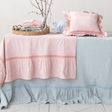 Cotton & Linen Tablecloth w Ruffled Edge