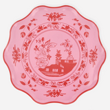 Pink Vintage Botanical Paper Plates