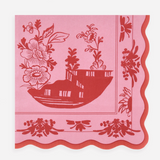 Pink Vintage Botanical Large Napkins