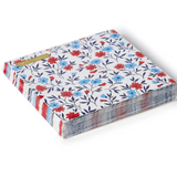 Red, White and Bloom Napkins