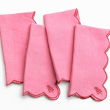 Pomegranate Scalloped Buti Napkins