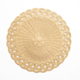 Peacock Raffia Placemat