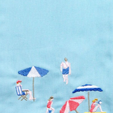Day At The Beach Festive Tea Towel