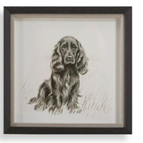 Framed Dog Prints 14"x14"