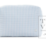Quilted Everyday Cosmetic Bag - Pimlico Stripe Blue