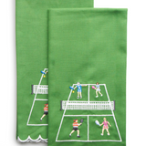 Day At The Courts Tea Towel