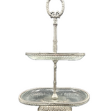 2 Tier Antique Cake Stand