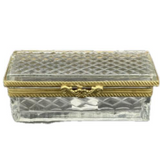 Cut Glass Rectangle Box