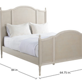Caroline Wood Bed - Queen