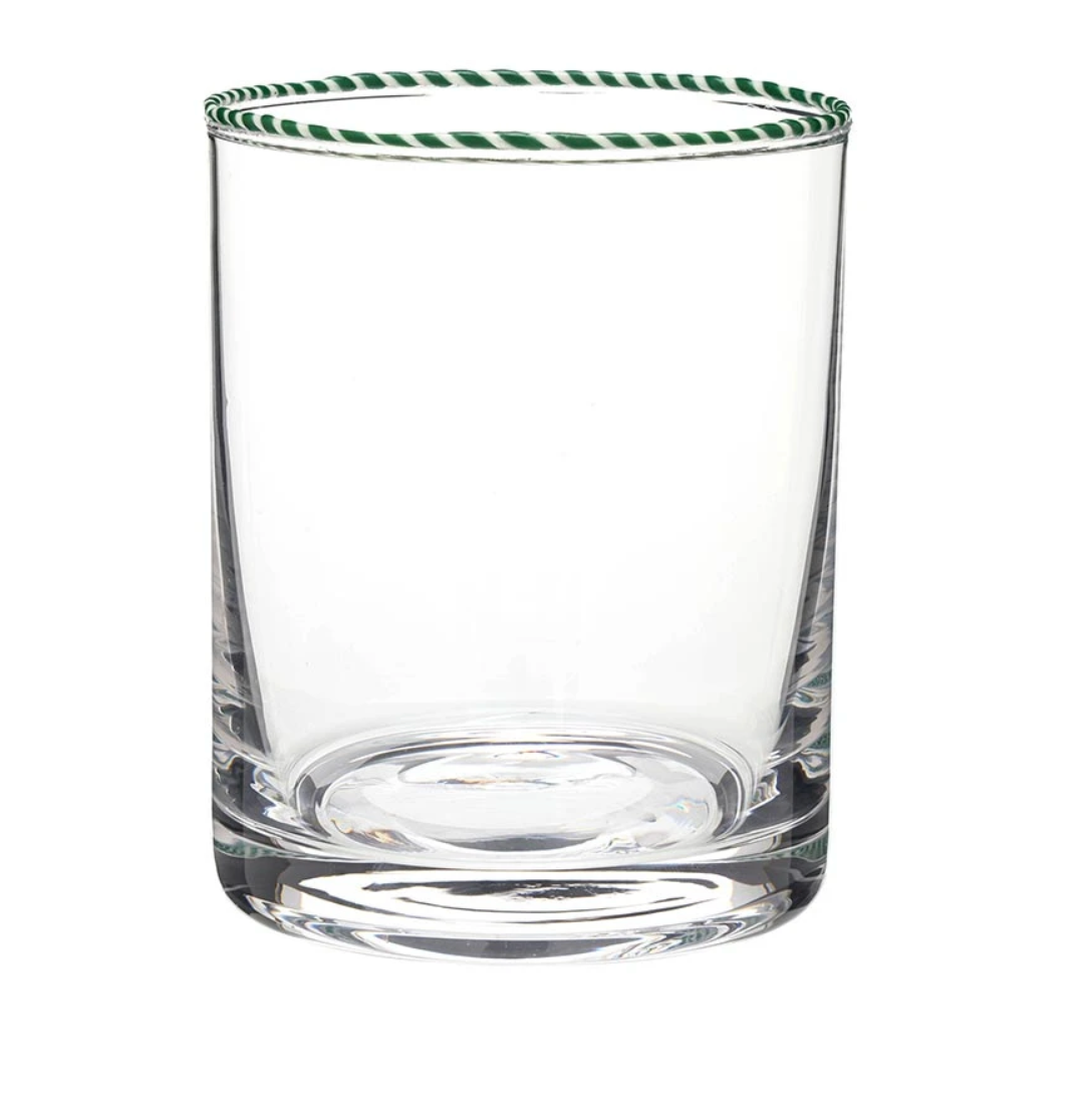 Peppermint Twist Glass