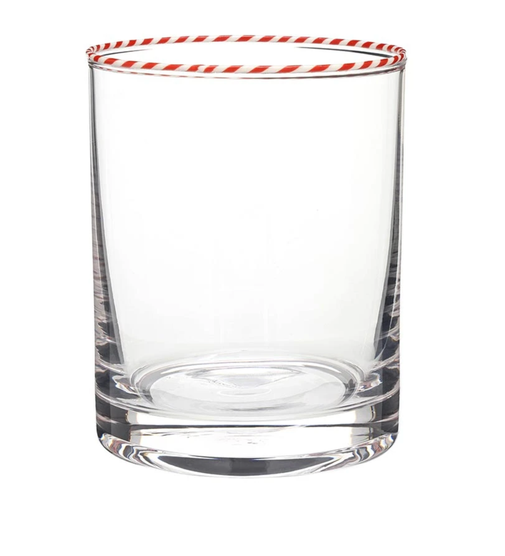 Peppermint Twist Glass