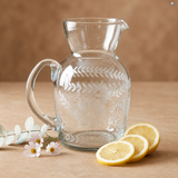 Mya Etched Glass Pitcher