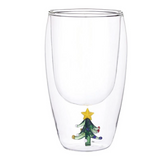 Glass With Figurine Tree