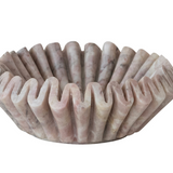 Marble Fluted Dish Pink