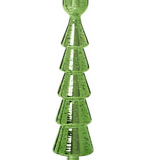 Christmas Tree Taper Candleholders Green