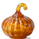 Harvest Glass Pumpkin