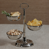 3 Tier Condiment Set Polished Nickel