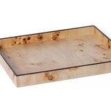 Burl Veneer All Purpose Tray