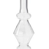 Clear Glass Modern Taper Candleholder