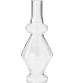 Clear Glass Modern Taper Candleholder