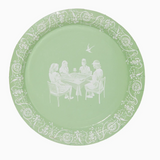 Mahjong Jasperware Inspired Salad Paper Plates - Set of 8