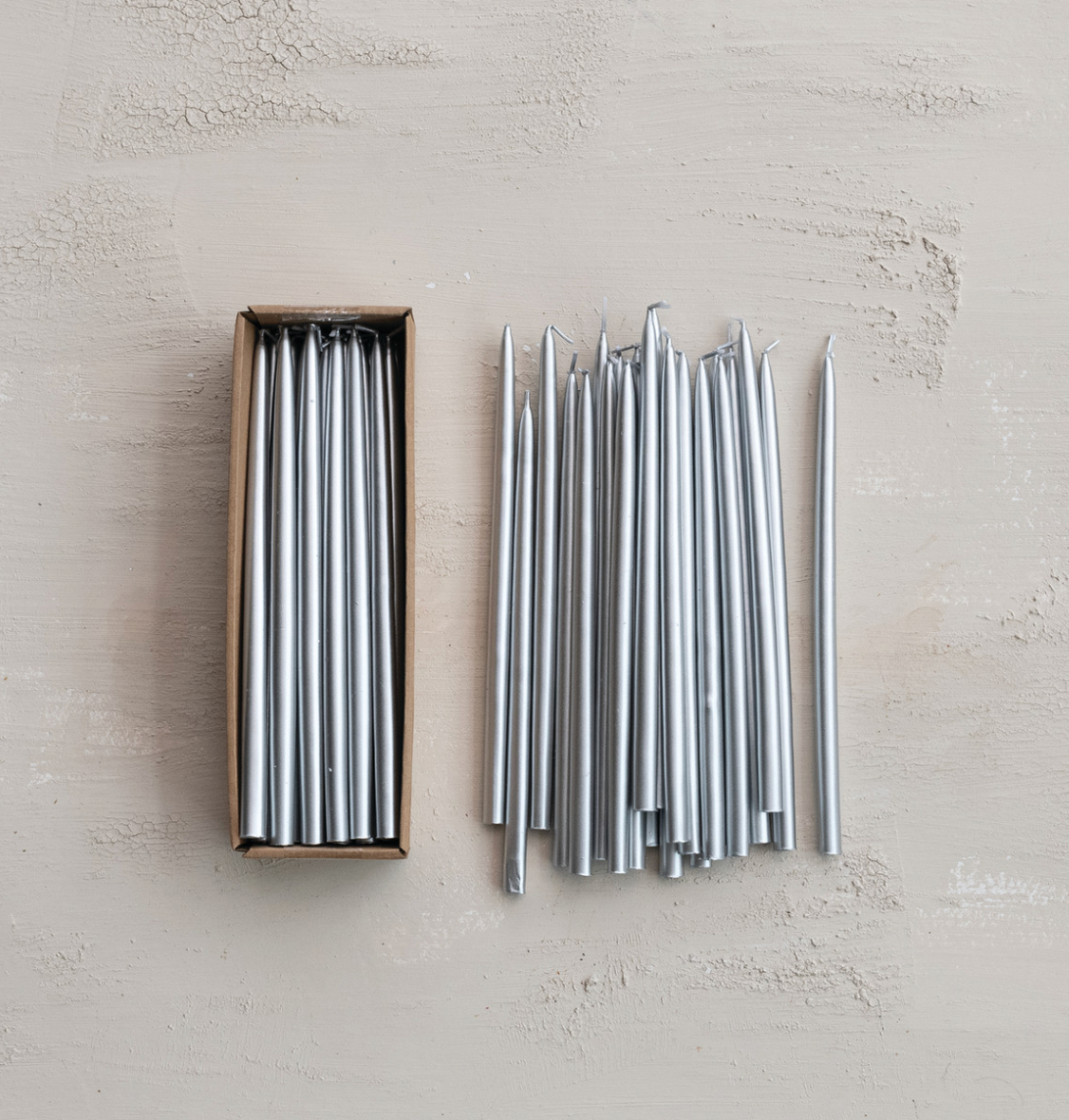 Unscented Thin Taper Candles