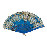Peony Floral Gold Glitter Hand Held Folding Fan FN0440-C (12PC)