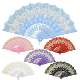 Colorful Butterfly Floral Glitter Handheld Folding Fan FNSZ-01 (12PC)