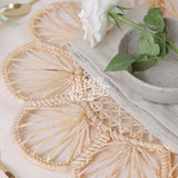 Rattan (Daisy) Woven Wicker Straw Charger Plate Mat