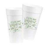 Most Wonderful Time Calligraphy Cup Sleeve