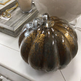 Glass Pumpkin Decor Large