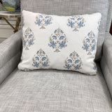 Mr and Mrs Howard Pillow Mumtaz Blue 13x18