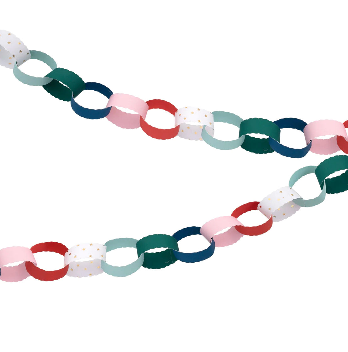 Scalloped Christmas Paper Chain