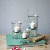 Small Recycled Glass Votive Cylinder