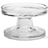 Bobbin Reversible Glass Candleholder