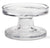 Bobbin Reversible Glass Candleholder