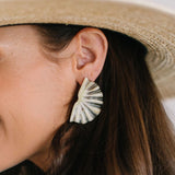 Natural Fan Earrings