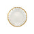 Baroque Glass White Cocktail Plate