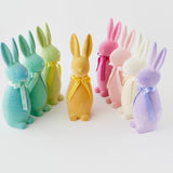 Flocked Pastel Button Nose Bunny 16”