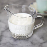 Depression Glass Creamer "Lait"