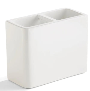 Lacca White Toothbrush Holder