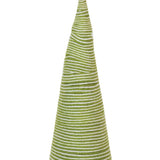 10.5”H Wool Wrapped Tree, Yellow Pom Pom, Green